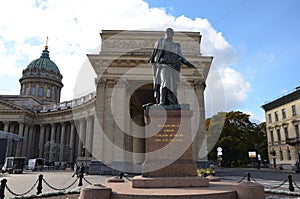 statue coper Petersburg art monument sculpture