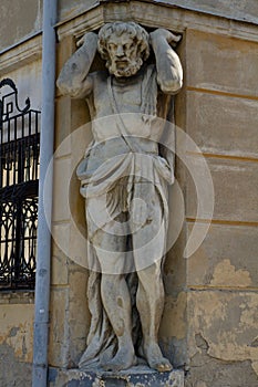 Statue of Corgon in Nitra, Slovakia