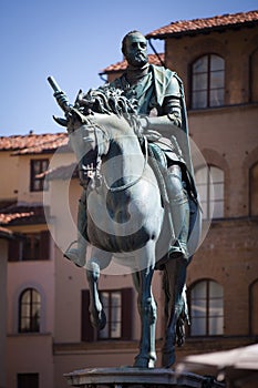 Statue of Cosimo I de Medici, Florence photo