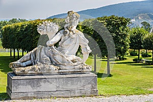 Statue in the courtyard of the castle Schloss Hof, Austria