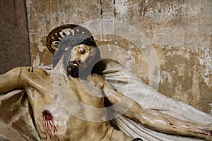 Statue of Crucified Christ, Chiesa di San Luca Church, Via San Luca, Genoa, Italy