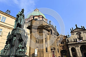 Statue of the Czech King Charles IV. in Prague