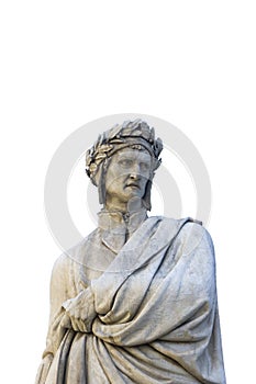 Statue of Dante Alighieri in Florence photo