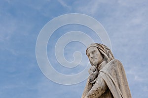 Statue of Dante Alighieri, piazza dei Signori, Verona,