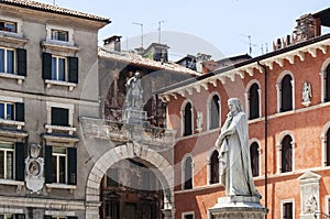 Statue of Dante Alighieri in Verona