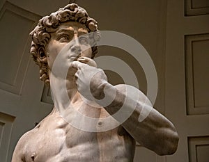The Statue of David in the Accademia Galleria