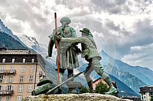 The Statue of de Saussure, Chamonix