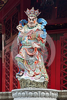 Statue decorates the Wong Tai Sin Temple. Hong Kong, China