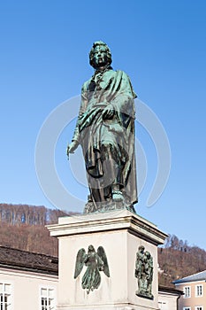 A Statue Dedicated to Wolfgang Amadeus Mozart