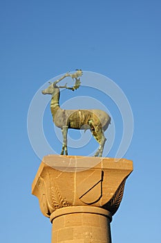 Statue of deer - symbol of Rhodes