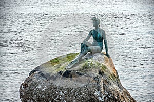 statue of the diver Stanley park Vancouver Canada photo