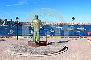 Statue of Dom Carlos in Cascais, Portugal