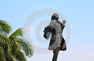 Statue of Don Blas de Lezo Cartagena Colombia photo