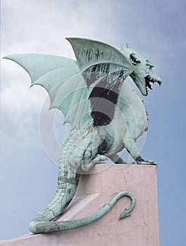 Statue of a Dragon in Slovenia