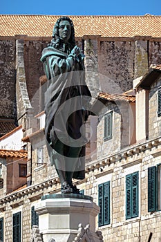 Statue of Dubrovnik poet Ivan Gundulic