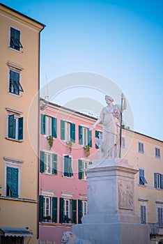 The statue of Duchess Maria Beatrice Dâ€™Este by Pietro Fontana in Carrara