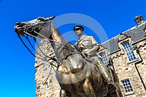 Statue in Edinburgh castle