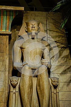 Statue Egyptian Pharaoh sitting