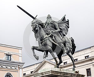 Statue of El Cid in Burgos, Spain