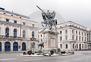 Statue of El Cid in Burgos, Spain