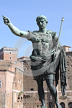 Statue of emperor Augustus photo