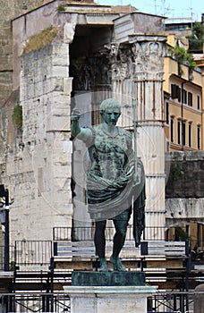 Statue of emperor Augustus in Rome