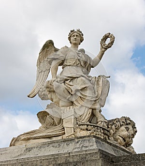 A Statue at the Entrance to the Palace of Versaill