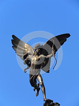 Statue of Eros in Piccadilly Circus - London