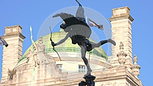 Statue of Eros, Piccadilly Circus, London, UK.