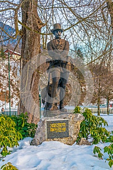 Statue of Erzherzog Johann in Bad Aussee in Austria...IMAGE