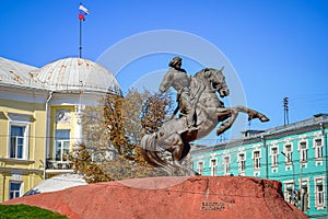 Statue of Evpatiy Kolovrat in Ryazan city