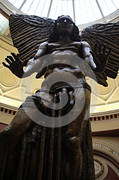 Statue of the fallen angel Lucifer photo