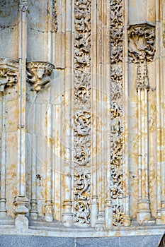 Statue is the famous astronaut the cathedral of salamanca