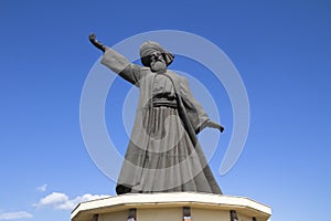 Statue of famous Mevlana Rumi photo