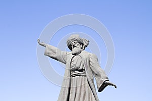 Statue of famous Mevlana Rumi photo