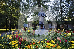 Statue of the famous Norwegian sculptor Gustav Vigeland
