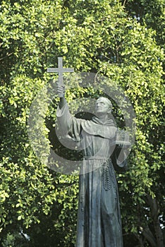 A statue of Father Sierra in Los Angeles California