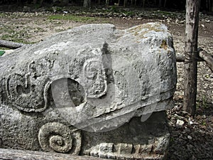 Feathered serpent of Chichen Itza