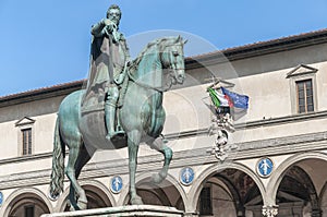 Statue of Ferdinando I de Medici in Florence, Italy