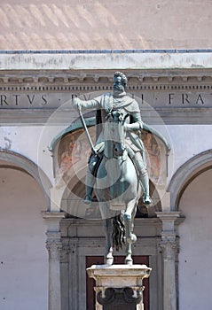 Statue of Ferdinando I de Medici in Florence, Italy