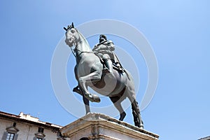 Statue of Ferdinando I de Medici in Florence, Italy