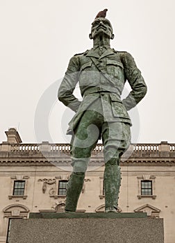 Statue of Field Marshal Jan Christian Smuts (Jacob Epstein) in Parliament Square photo
