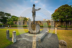 Statue at Fort Santiago, in Intramuros, Manila, The Philippines.