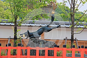 Statue of Fox at Fushimi Inari Shrine