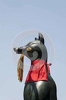 Statue of Fox at Fushimi Inari Shrine