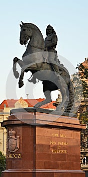 Statue of Francis II RÃÂ¡kÃÂ³czi photo