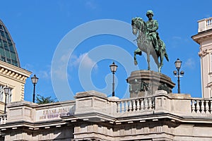 A statue of Franz Joseph I of Austria - Vienna - Austria