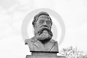 Statue of Friedrich Engels in St.Petersburg.