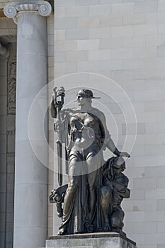 Statue in front of Capitol, Havana, Cuba