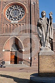 Statue in front of the cathedral